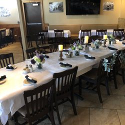 Galati's Hideaway - Our wedding table