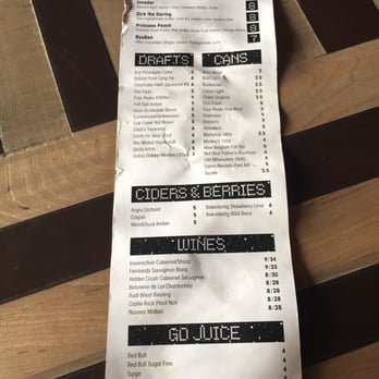 Cobra Arcade Bar - Menu - Bars Near Me - Phoenix, Arizona