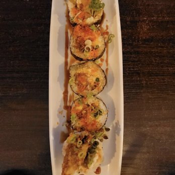 Umi Sushi & Sake - Black Widow Tempura Roll - Japanese Near Me - Bakersfield, California Umi Sushi & Sake - Black Widow Tempura Roll - Japanese Near Me - Bakersfield, California