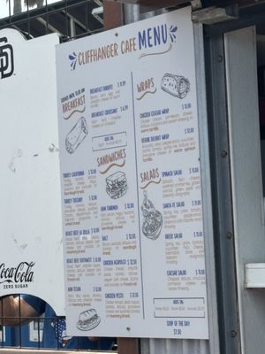 Menu photo 5 Cliff Hanger Cafe La Jolla, CA