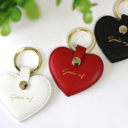 Goals AF - Leather Heart Keyring