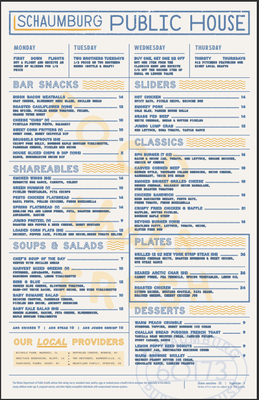 Menu photo 6 Schaumburg Public House Schaumburg, IL