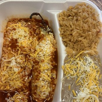 Taco shop El Rey - Chili relleno with cheese enchilada - Mexican Near Me - Sonora, California Taco shop El Rey - Chili relleno with cheese enchilada - Mexican Near Me - Sonora, California
