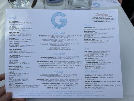 Menu photo 7 G-Love Portland, OR