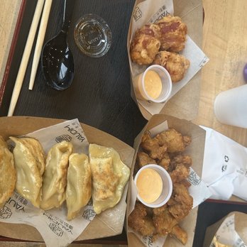 Yaudim Dim Sum & Noodle - Chicken dumplings. Bbq pork bun F6. Crispy Bacon Roll - Dim Sum Near Me - Philadelphia, Pennsylvania