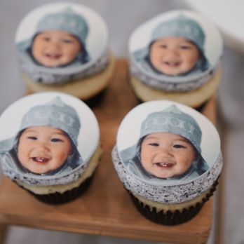 Sweet Vanilla Bake Shop - Oreo cupcakes with birthday boy's photo - Bakeries Near Me Sweet Vanilla Bake Shop - Oreo cupcakes with birthday boy's photo - Bakeries Near Me