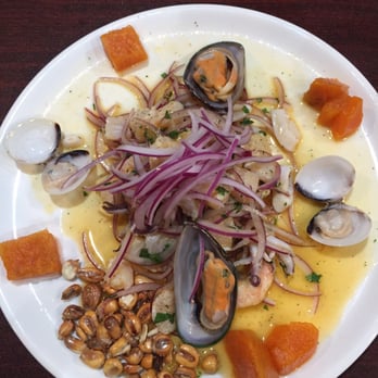 Peru Gourmet - Ceviche mixto - Peruvian Near Me - Houston, Texas Peru Gourmet - Ceviche mixto - Peruvian Near Me - Houston, Texas