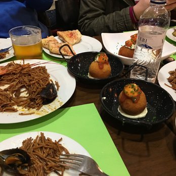 Secret Food Tours - Fideua noodle like paella, bombas - Food Tours Near Me