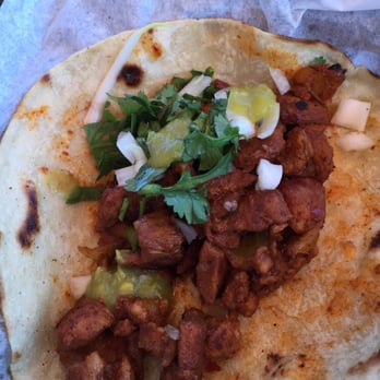 Taqueria Morales - Al pastor taco on a corn tortilla - Food Trucks Near Me - Austin, Texas Taqueria Morales - Al pastor taco on a corn tortilla - Food Trucks Near Me - Austin, Texas