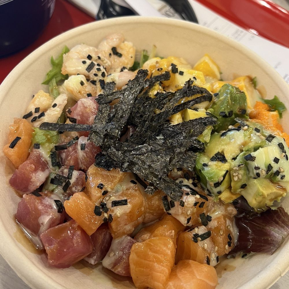 Poke Bowl - Pick 3 (Salmon, Tuna, & Shrimp) Poke Bowl - Pick 3 (Salmon, Tuna, & Shrimp)