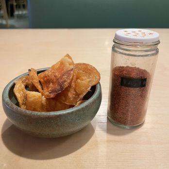 Super Peach - Sweet potato chips and Tajin - Cocktail Bars Near Me - Los Angeles, California Super Peach - Sweet potato chips and Tajin - Cocktail Bars Near Me - Los Angeles, California