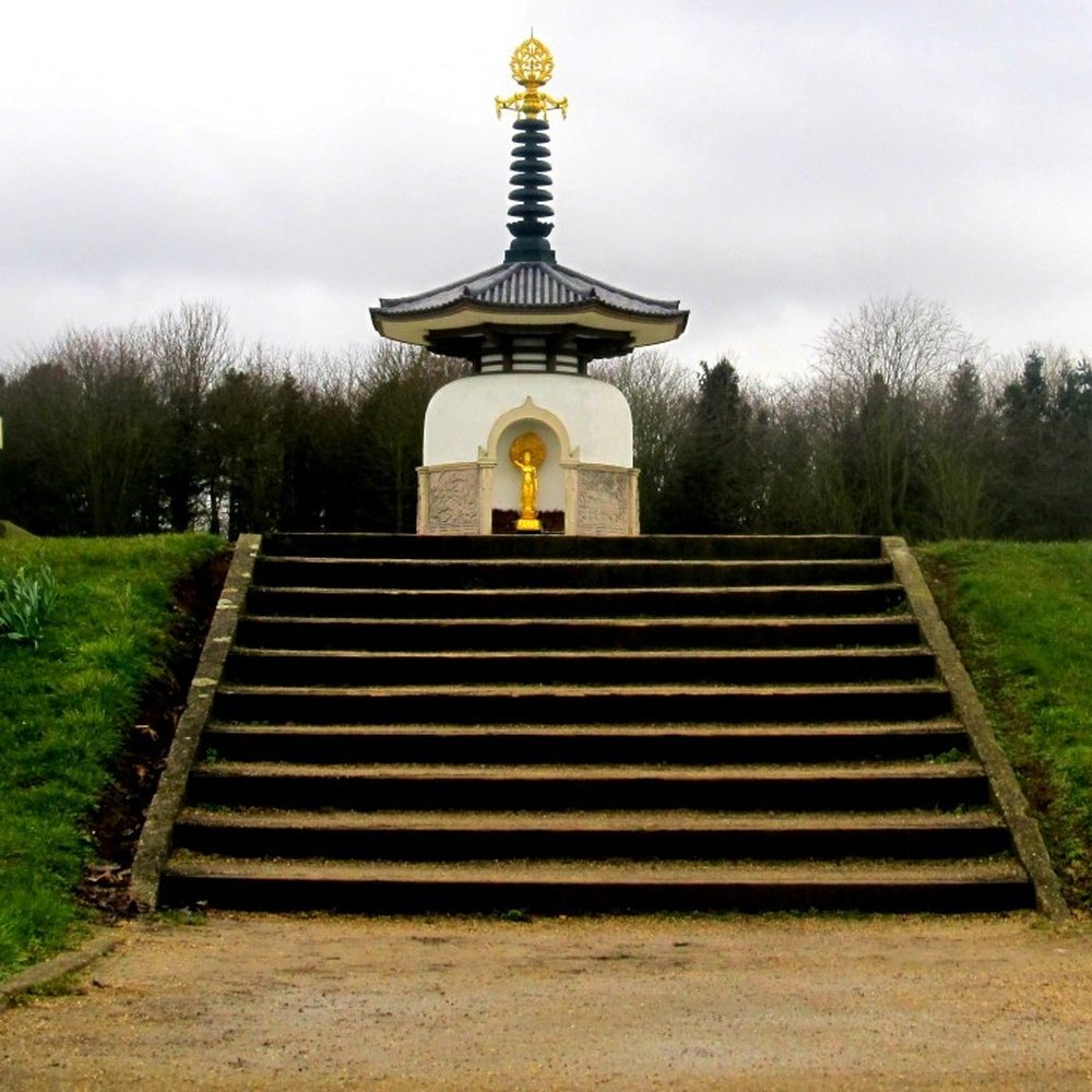 Peace Pagoda - full view - Landmarks & Historical Buildings Near Me - Milton Keynes, MIK