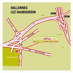 Chronodrive - Plan d'accès au magasin