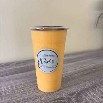 Win’s Fresh Fruit Smoothie - Mango smoothie made with fresh mangos - Juice Bars & Smoothies Near Me - Wahiawa, Hawaii Win’s Fresh Fruit Smoothie - Mango smoothie made with fresh mangos - Juice Bars & Smoothies Near Me - Wahiawa, Hawaii