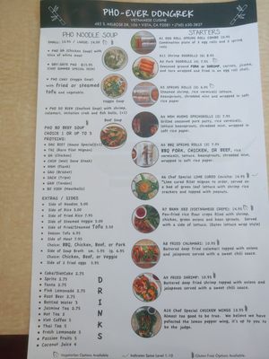 Menu photo 5 Pho Vista Vista, CA