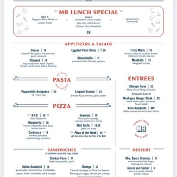 Mad Bene - Menu as of December 2021 - Italian Near Me - Kapolei, Hawaii Mad Bene - Menu as of December 2021 - Italian Near Me - Kapolei, Hawaii