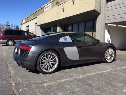 Photo of Invisiguard Clear Bra - San Jose, CA, US. My 2017 Audi R8 V10 . Jeremy of Invisiguard is the only clear bra installer allowed near my cars !