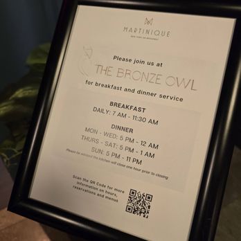 Bronze Owl - Hours - Cocktail Bars Near Me - New York, New York