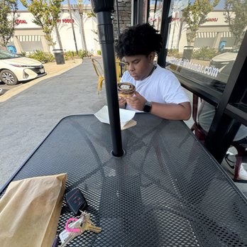 Go Nutz Donuts - A little sitting area outside of the shop - Donuts Near Me - Wildomar, California Go Nutz Donuts - A little sitting area outside of the shop - Donuts Near Me - Wildomar, California
