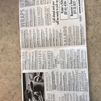 Ronnie's Restaurant - Ronnie's Restaurant Menu - Breakfast & Brunch Near Me - Lenexa, Kansas Ronnie's Restaurant - Ronnie's Restaurant Menu - Breakfast & Brunch Near Me - Lenexa, Kansas