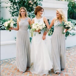 Bella Bridesmaids - Beautiful styled shoot with Ellyse Jennings at Il Mercato in New Orleans with the New Watters crinkle chiffon gowns in Sandstone