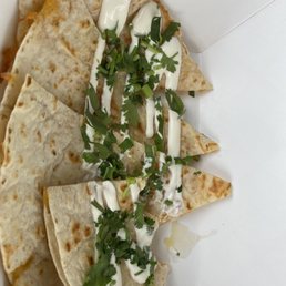 Sad Kraft cheese quesadilla for $14 Sad Kraft cheese quesadilla for $14