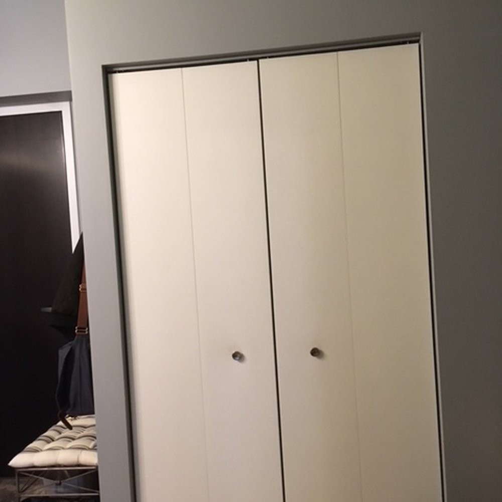 MWW Painting - Den closet (before).  Standard bifold doors 48 in wide x 80 in high - Painters Near Me - Chicago, Illinois