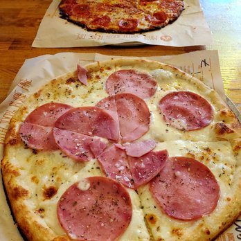 Blaze Pizza - 11-inch one topping pizzas (Ham and Pepperoni) - Pizza Near Me - Orlando, Florida Blaze Pizza - 11-inch one topping pizzas (Ham and Pepperoni) - Pizza Near Me - Orlando, Florida