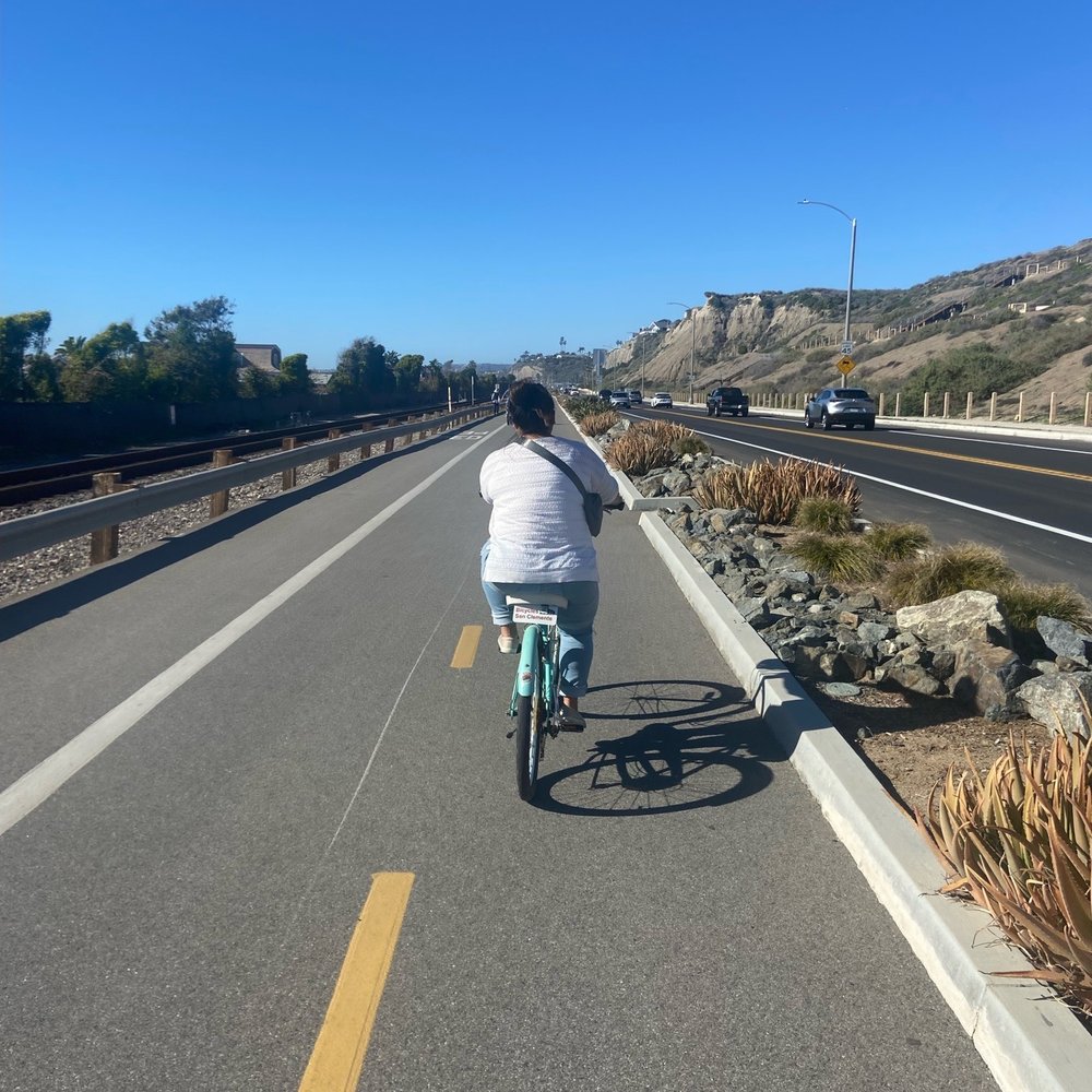 Wide open bike paths! Wide open bike paths!