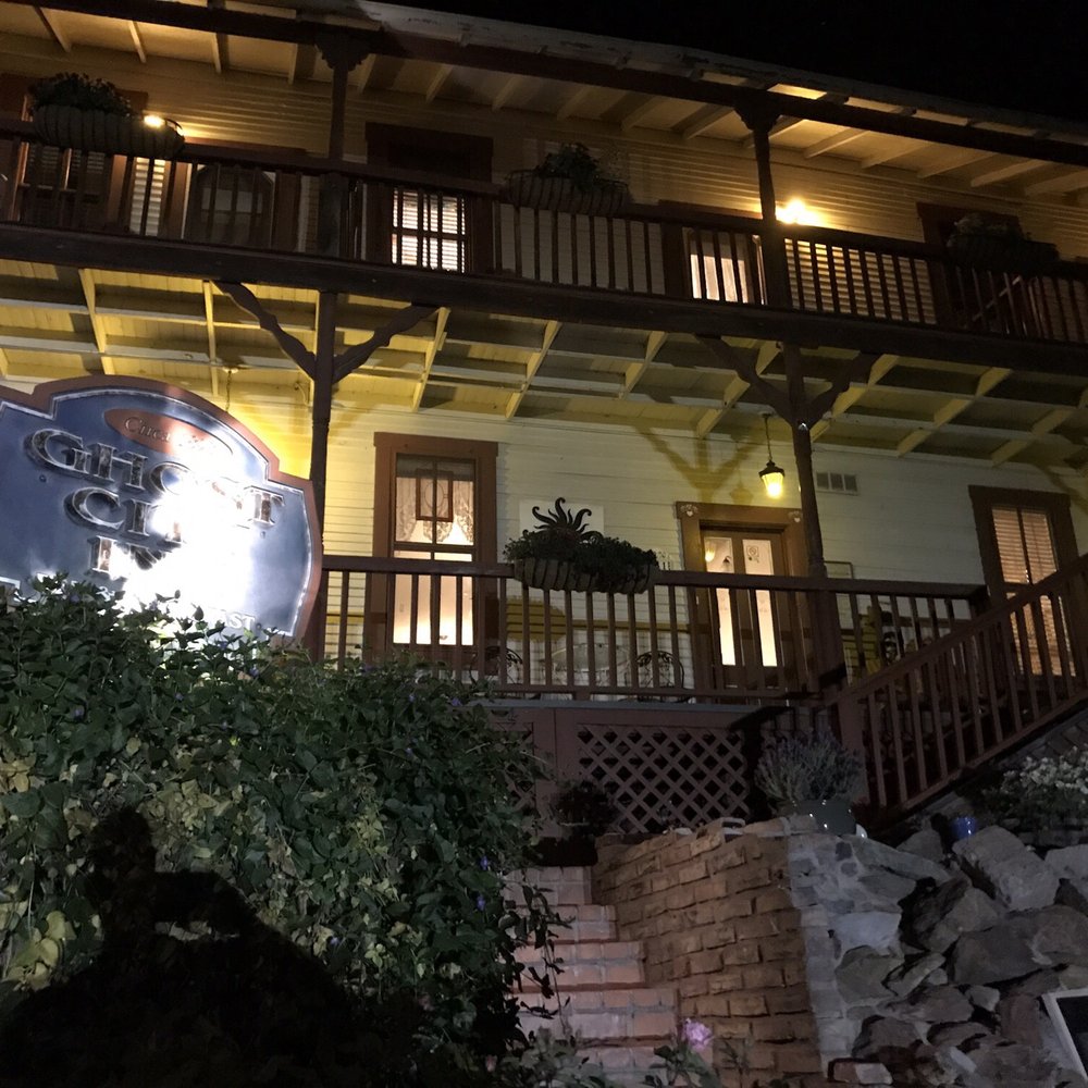 Ghost City Inn - Outside at night - Hotels Near Me - Jerome, Arizona Ghost City Inn - Outside at night - Hotels Near Me - Jerome, Arizona
