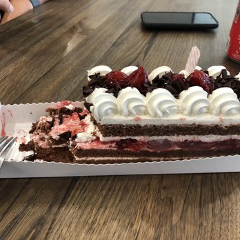 85°C Bakery Cafe-Katy Grand - Black Forest cake $18.00!! It's not a big cake either. Don't let the pick fool you. Bottom 2 layers was so salty that it was inedible. - Coffee & Tea Near Me - Katy, Texas 85°C Bakery Cafe-Katy Grand - Black Forest cake $18.00!! It's not a big cake either. Don't let the pick fool you. Bottom 2 layers was so salty that it was inedible. - Coffee & Tea Near Me - Katy, Texas