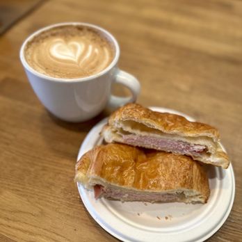 Fraise Cafe - ham croissant - Creperies Near Me - Fullerton, California