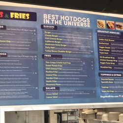 Dogs & Fries - Menu