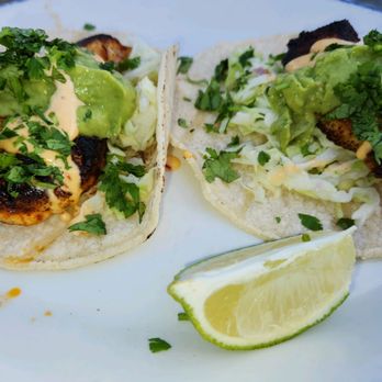 Tony's Seafood Restaurant - Fish Tacos (Grilled Lingcod, Hogwash Slaw, Guacamole, Chipotle Aioli Sauce - Seafood Near Me - Marshall, California Tony's Seafood Restaurant - Fish Tacos (Grilled Lingcod, Hogwash Slaw, Guacamole, Chipotle Aioli Sauce - Seafood Near Me - Marshall, California