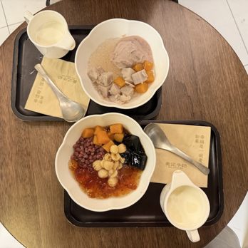 Makkee Dessert - Makkee Deluxe and Taro Puree&Rice Mochi Milk Tea (Hot) - Desserts Near Me - Rowland Heights, California Makkee Dessert - Makkee Deluxe and Taro Puree&Rice Mochi Milk Tea (Hot) - Desserts Near Me - Rowland Heights, California