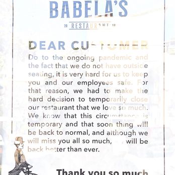 Babela's - Temporary closure notice due to pandemic. - Mexican Near Me - Punta Mita, NAY Babela's - Temporary closure notice due to pandemic. - Mexican Near Me - Punta Mita, NAY