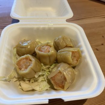 Woo Can Cook - Shrimp siu mai - 6 pcs for $8 - Street Vendors Near Me - Oakland, California Woo Can Cook - Shrimp siu mai - 6 pcs for $8 - Street Vendors Near Me - Oakland, California