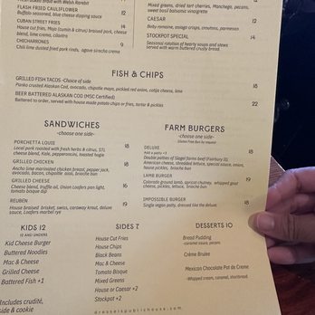 Dressel's Public House - Food menu - Pubs Near Me - Saint Louis, Missouri