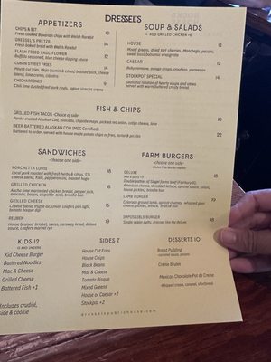 Menu photo 1 Dressel's Public House Saint Louis, MO