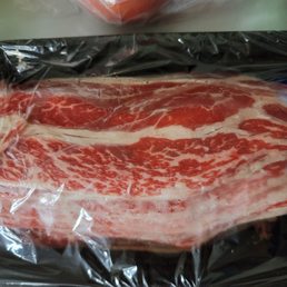 Snowflake beef. About $20/lb Snowflake beef. About $20/lb