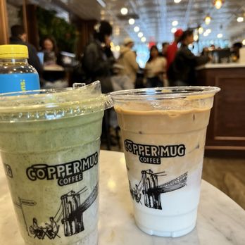 Copper Mug Coffee - Taro Matcha Latte, Iced latte - Coffee & Tea Near Me - Brooklyn, New York Copper Mug Coffee - Taro Matcha Latte, Iced latte - Coffee & Tea Near Me - Brooklyn, New York