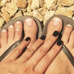 Love my clean mani and pedi!