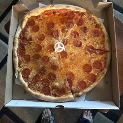 Small pie with pepperoni