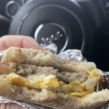 The Ice Cream Sandwich - One heck of a TASTY Sausage Egg & Cheese breakfast sandwich.. - Ice Cream & Frozen Yogurt Near Me - Marcellus, New York The Ice Cream Sandwich - One heck of a TASTY Sausage Egg & Cheese breakfast sandwich.. - Ice Cream & Frozen Yogurt Near Me - Marcellus, New York