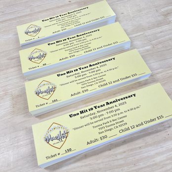 Faithful Printing Services - Tickets - Printing Services Near Me - El Cajon, California