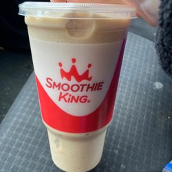 Smoothie King - Vanilla slim and trim no banana sun cold brew coffee. Tasty