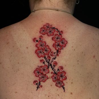 Green Machine Tattoos & Body Piercing - Breast cancer ribbon tattoo, only prettier - Tattoo Near Me - Miami, Florida