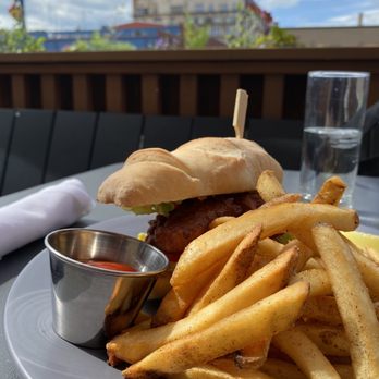 Lake Ave Restaurant & Bar - Pink Snapper 'Po Boy and fabulous, fantastic fries. - New American Near Me - Duluth, Minnesota