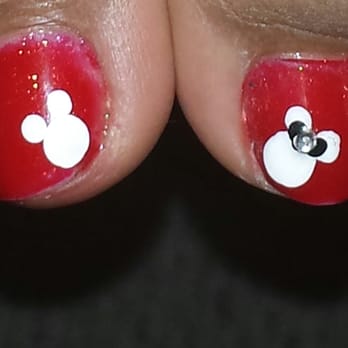 Serenity Nails Studio - Mickey & Minnie Mouse on my big toes! They don't do 3D but they do paint on designs. For my fiancé :) - Nail Salons Near Me - Sunnyvale, California Serenity Nails Studio - Mickey & Minnie Mouse on my big toes! They don't do 3D but they do paint on designs. For my fiancé :) - Nail Salons Near Me - Sunnyvale, California