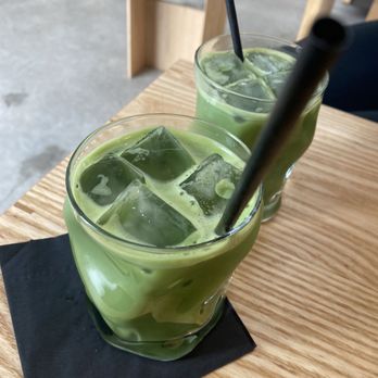 Modu Cafe - iced matcha latte - Coffee & Tea Near Me - Los Angeles, California